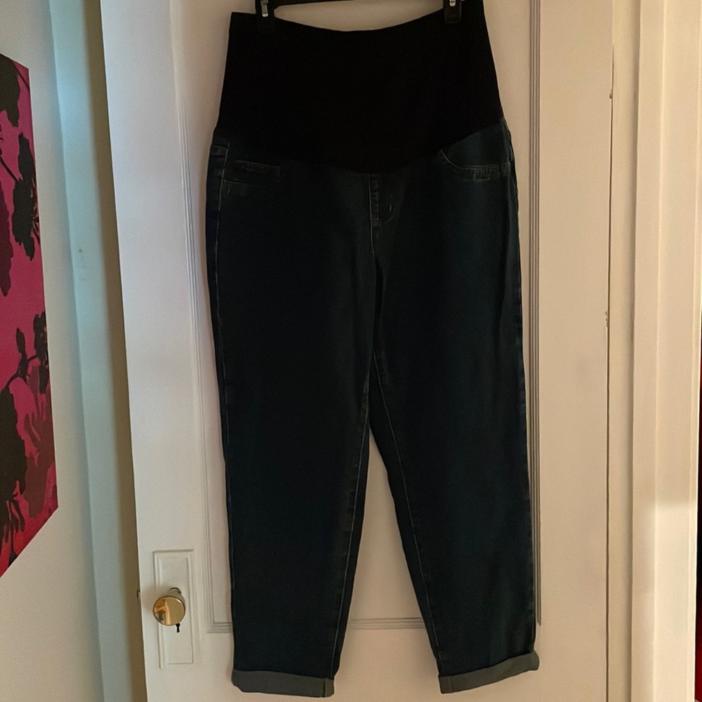Shein Cuffed Maternity jeans